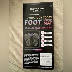 Phixnozar EMS Foot and leg Massager Mat, Muscle Relaxation, Foldable with,TENS